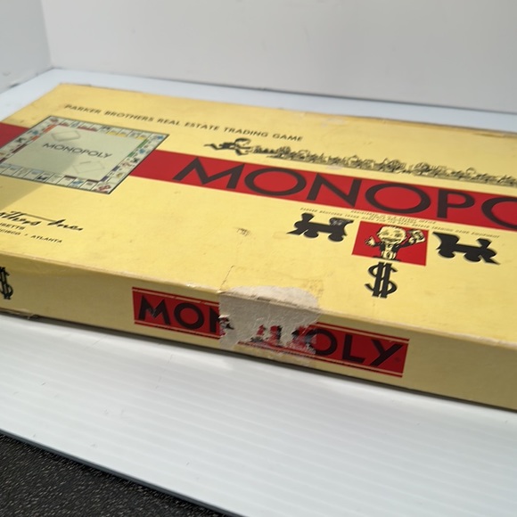 1935-1946 MONOPOLY Parker Brothers Board Game Vintage for Pieces SEE PICTURES - Picture 7 of 8